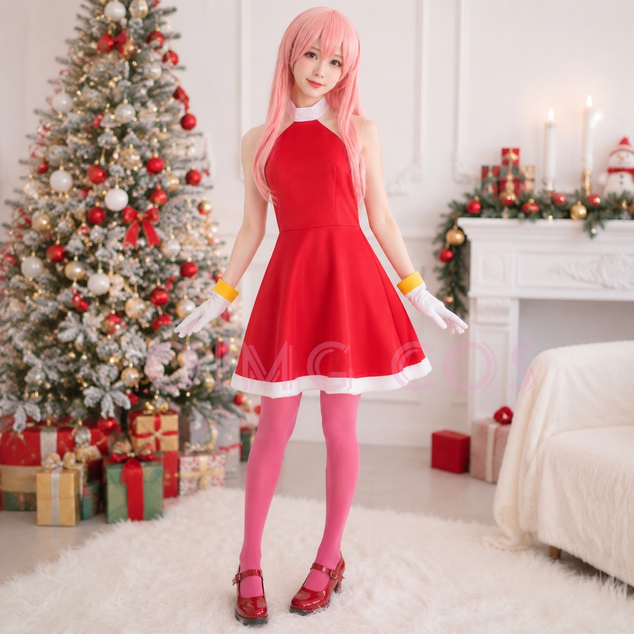 Party Games Kit - Fantasia Cosplay Amy Rose Adulto, Uniforme