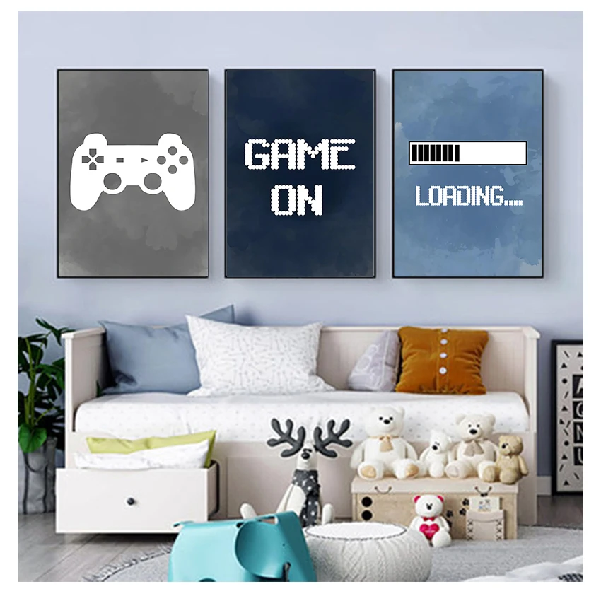 Party Games Kids - Decoração de Parede para Quarto de