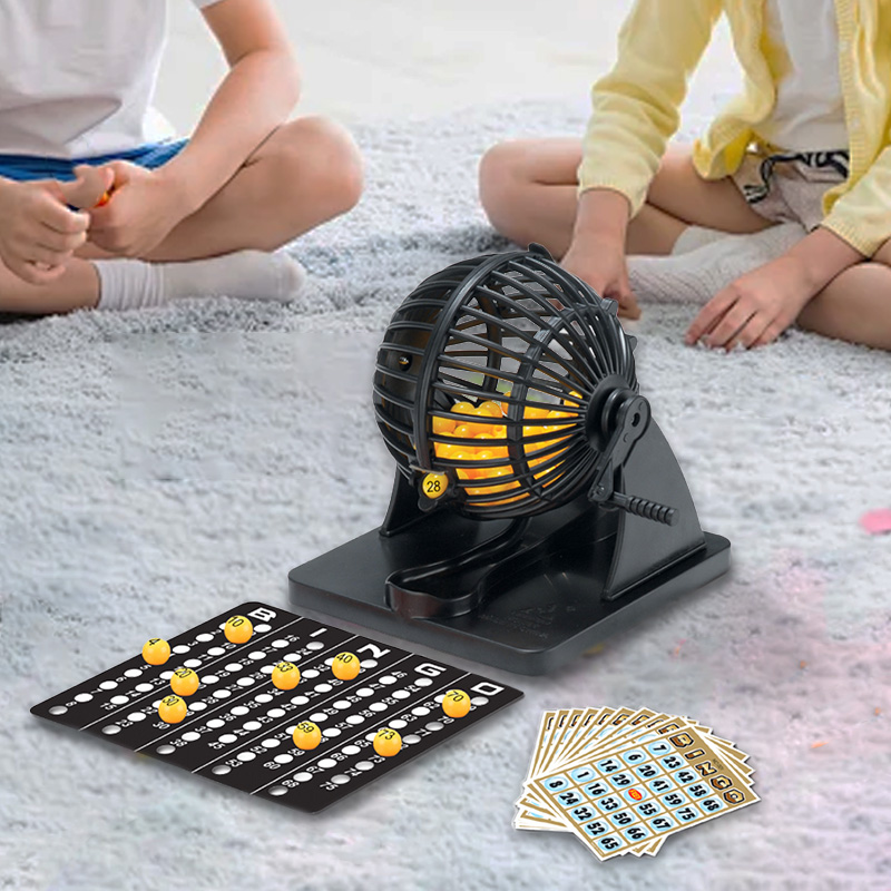 Party Games Console - Máquina de loteria de bingo, gaiola
