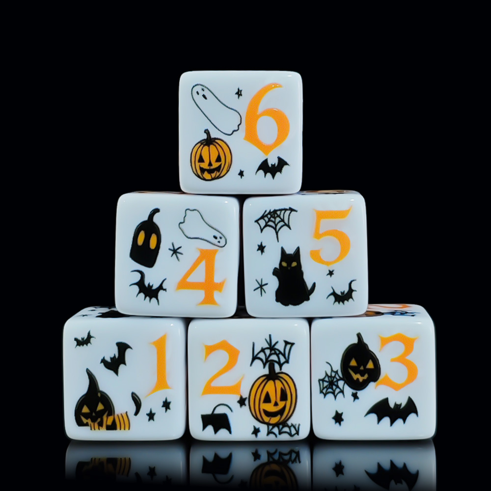 Party Games Console - 12 Peças de Dados D6 de