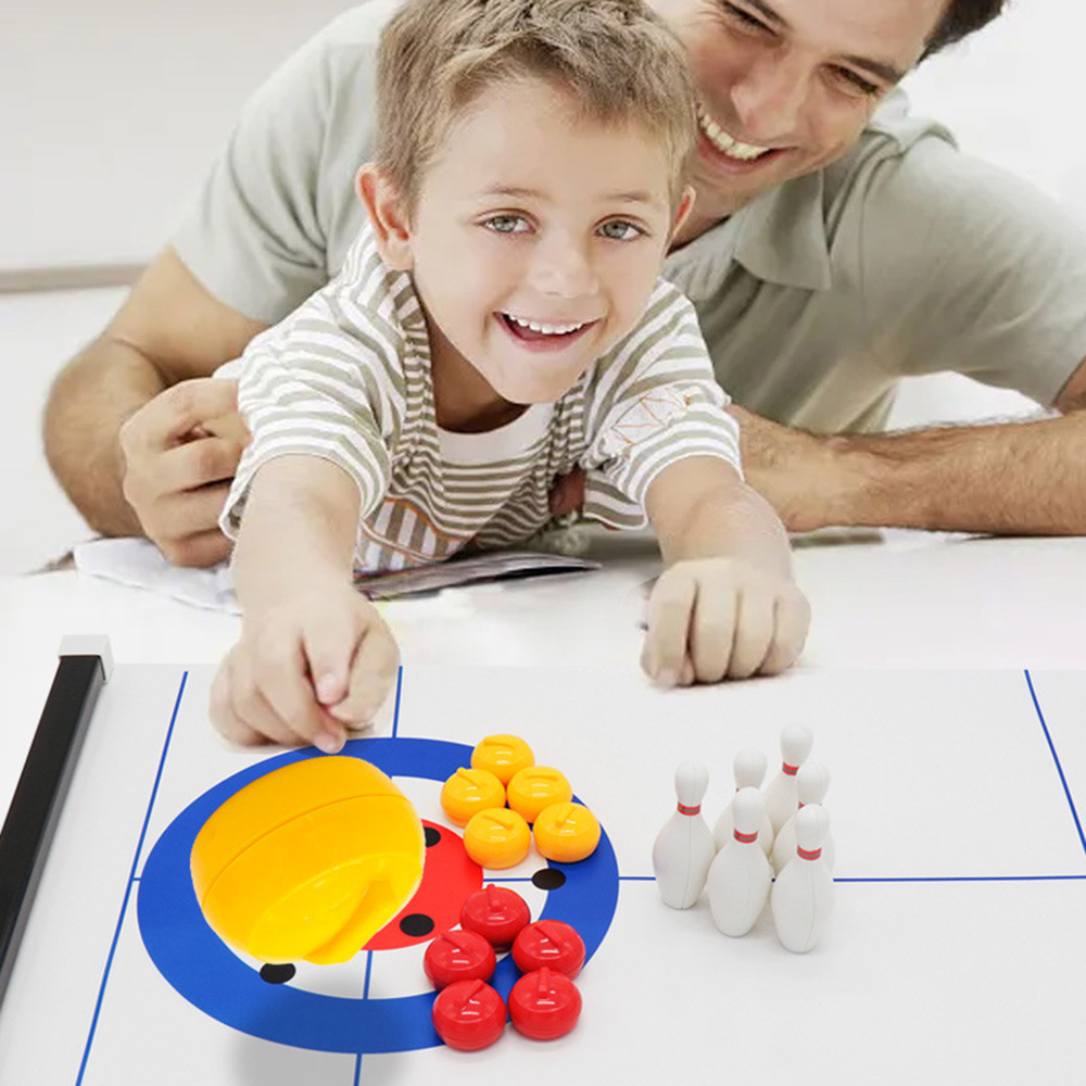 Novo Jogo de Mesa Mini Curling - Party Games Console avaliação e preço