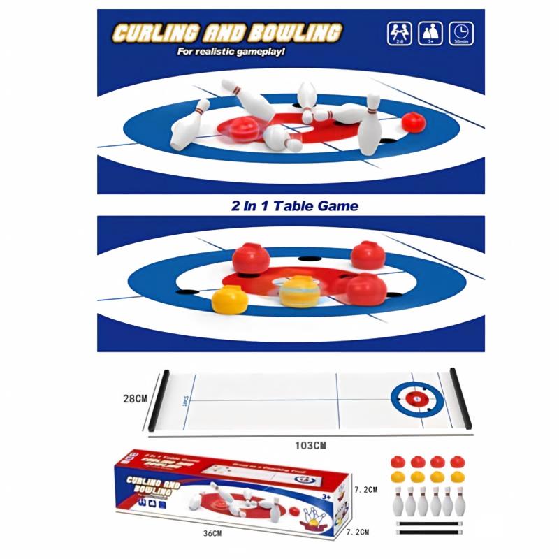 Novo Jogo de Mesa Mini Curling - Party Games Console avaliação e preço