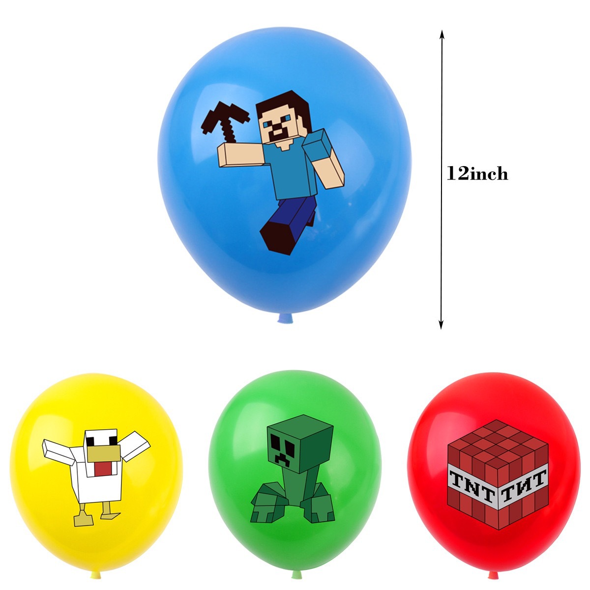 50/100pcs de Balões Pixel para - Party Games Adult Birthday avaliação e preço